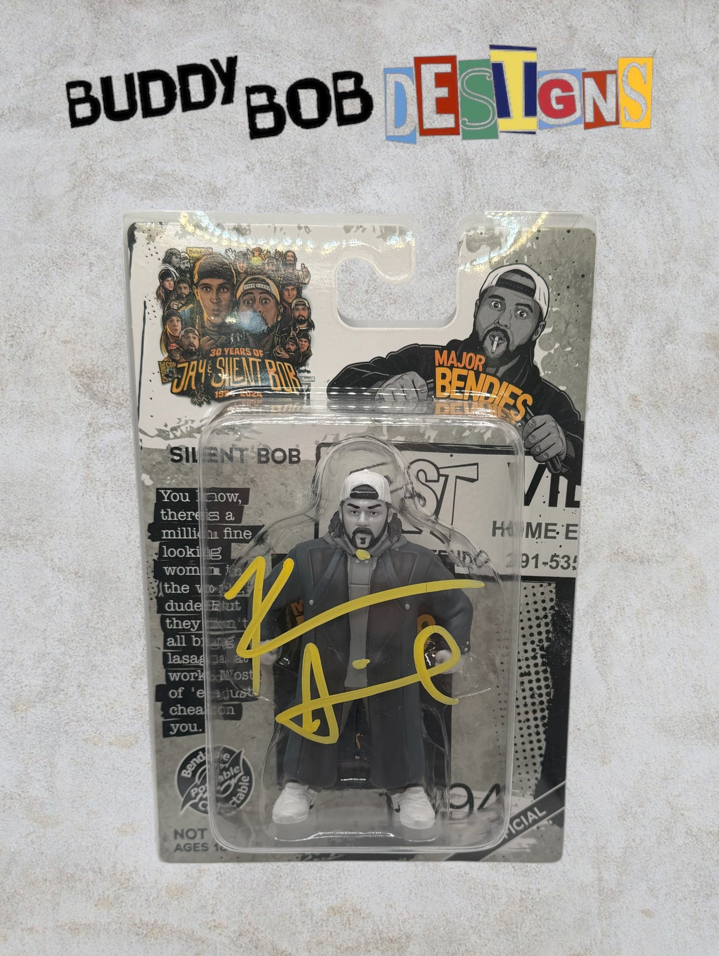 Autographed Silent Bob Toy - Major Bendies