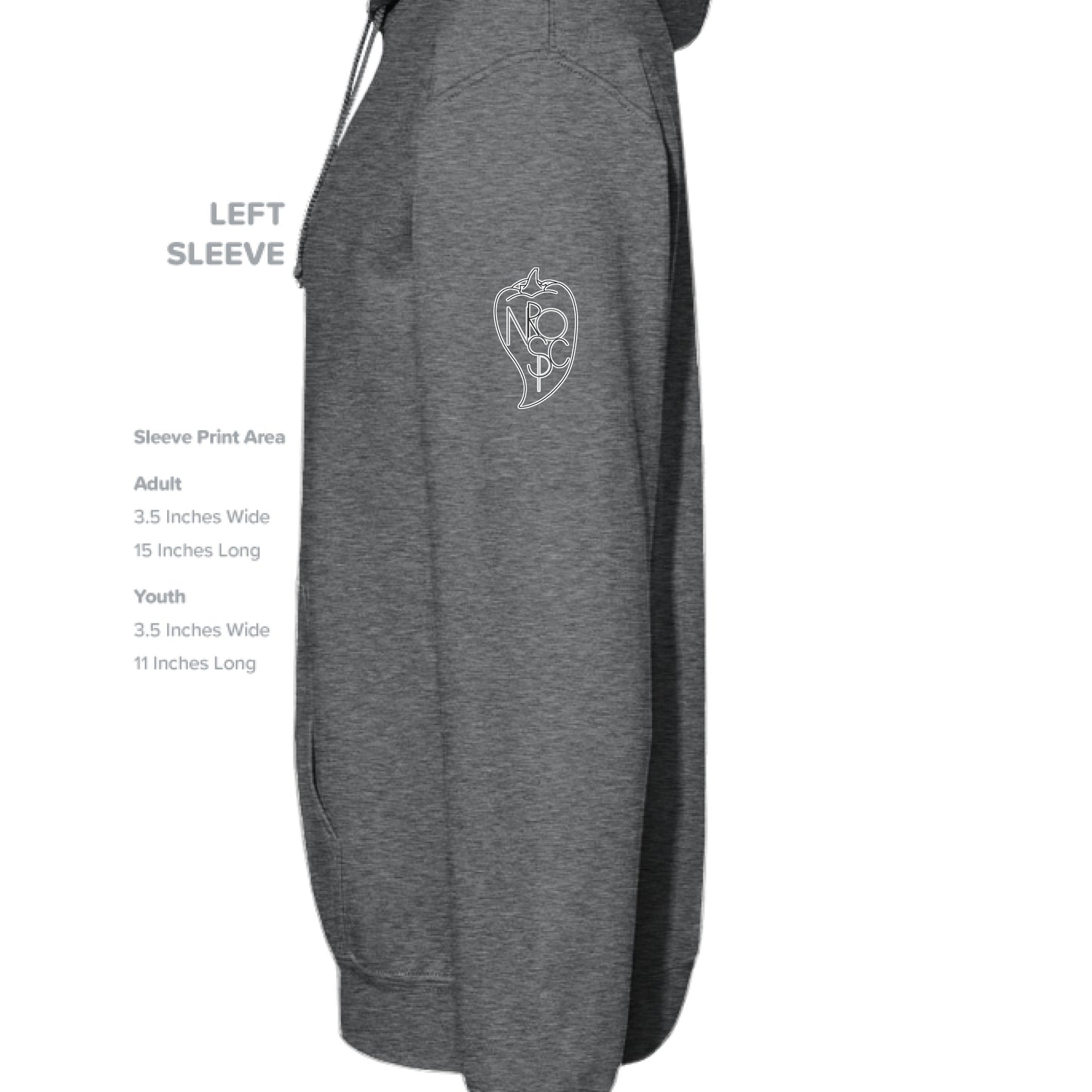 CHARCOAL HEATHER - SLEEVE_LEFT
