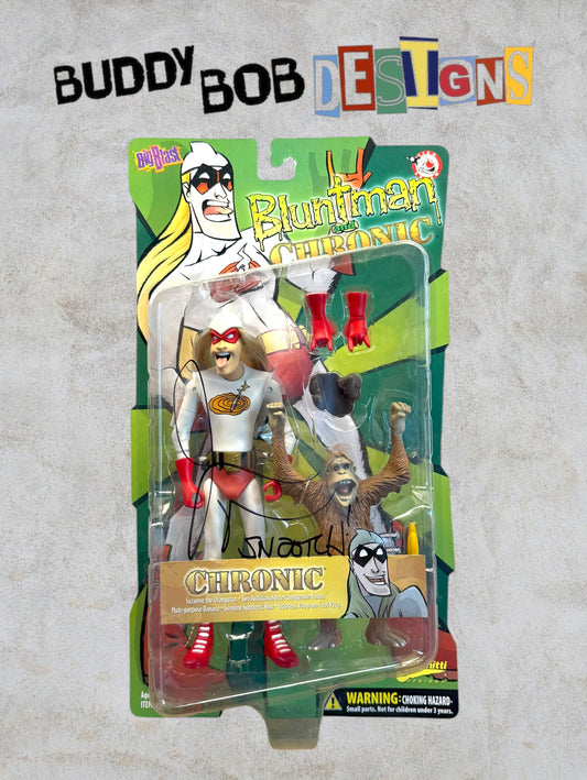 Autographed Bluntman & Chronic Figure - Chronic by Big Blast Toys - Signed by Jason Mewes