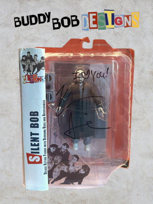 Autographed Clerks 20th Anniversary Silent Bob Figure by Diamond Select - Signed by Kevin Smith