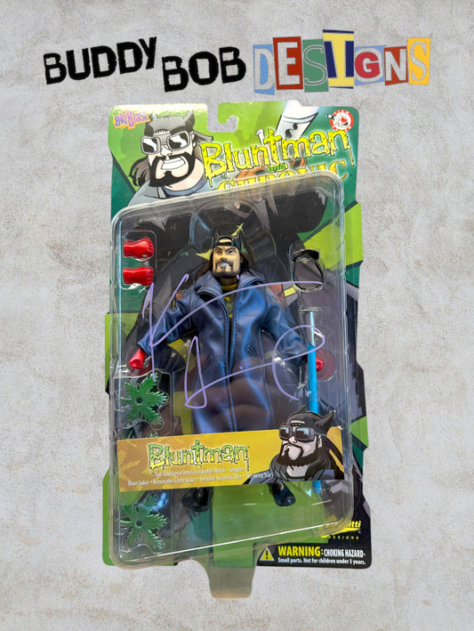 Autographed Bluntman & Chronic Figure - Bluntman by Big Blast Toys - Signed by Kevin Smith