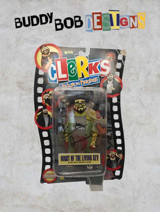 Clerks Inaction Figure - Night of the Living Kev - Signed