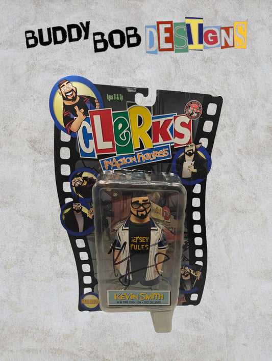 Clerks Inaction Figure - Jersey Rules NY Comic Con 2007 Exclusive - Kevin Smith - Signed
