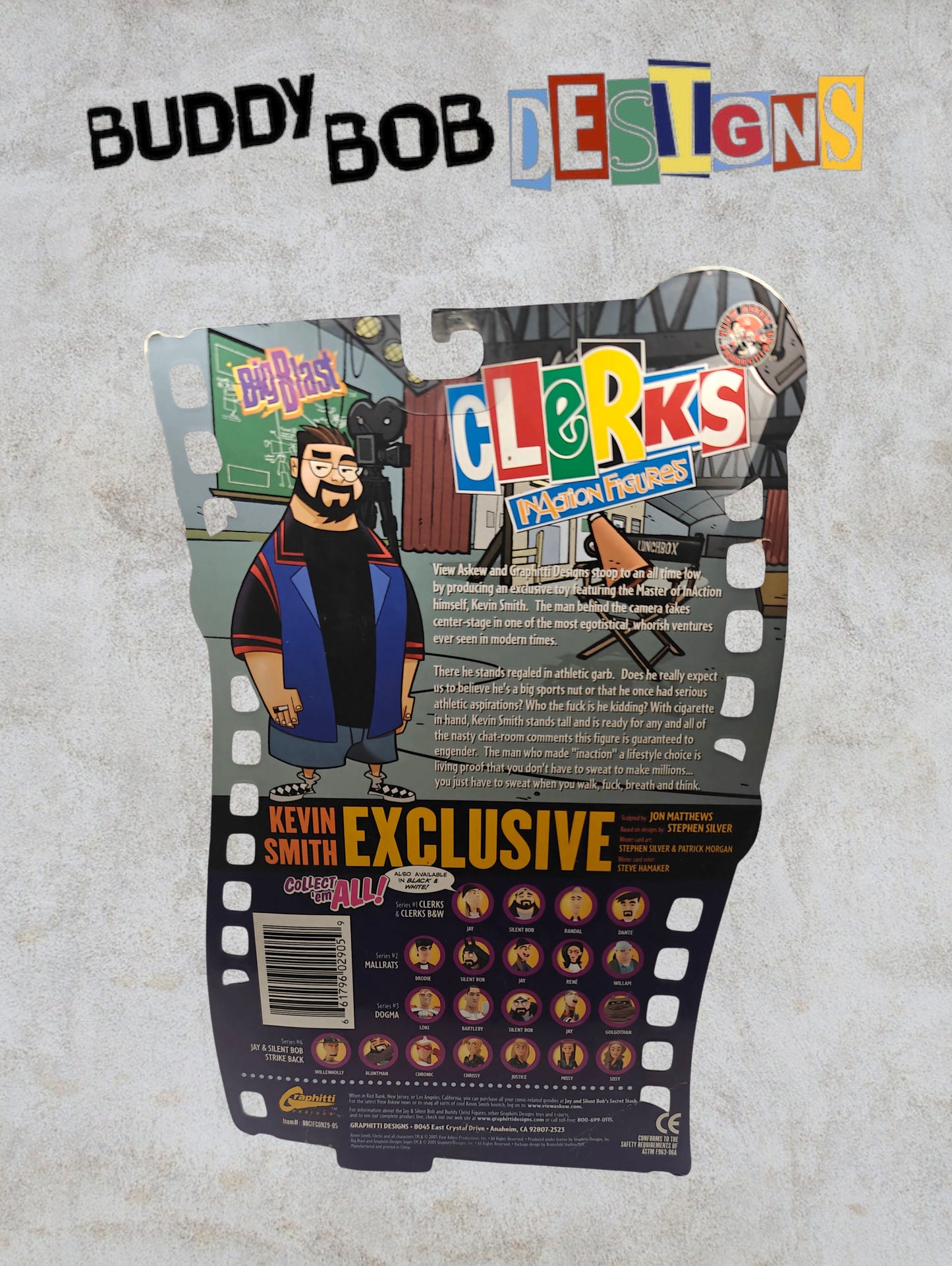 Clerks Inaction Figure - Jersey Rules NY Comic Con 2007 Exclusive - Kevin Smith - Signed