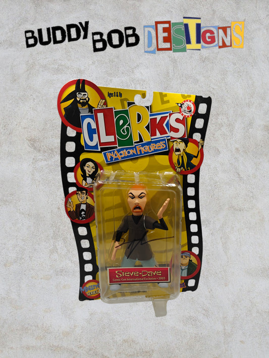 Clerks Inaction Figure - Series 2 - Steve-Dave - Signed