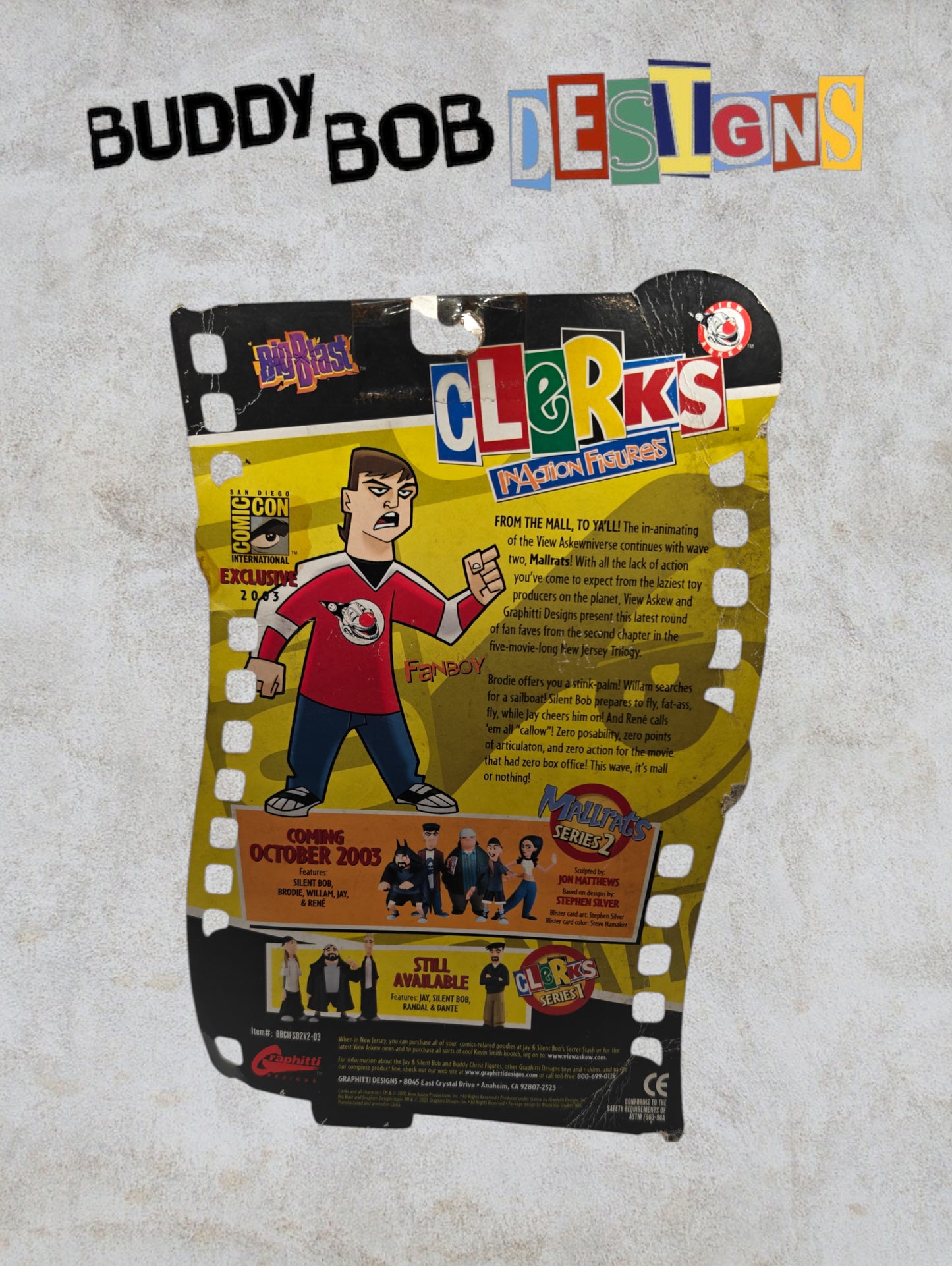 Clerks Inaction Figure - Series 2 - Fanboy - Signed