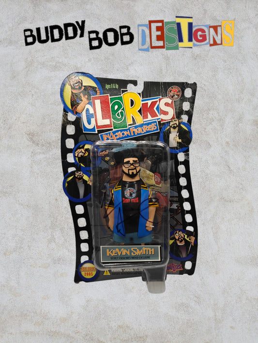 Clerks Inaction Figure - Secret Stash Westwood Exclusive - Kevin Smith - Signed