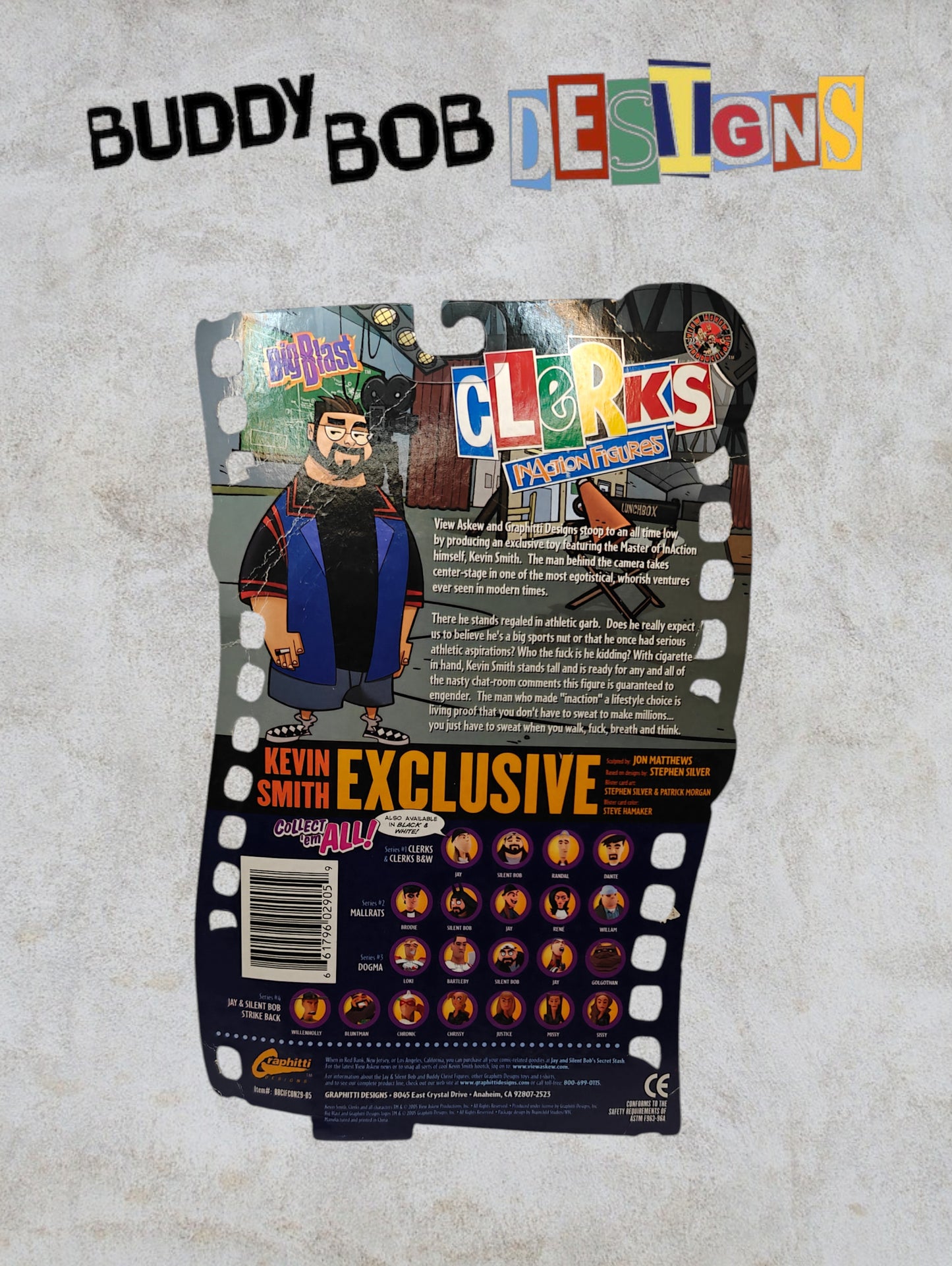 Clerks Inaction Figure - Secret Stash Westwood Exclusive - Kevin Smith - Signed