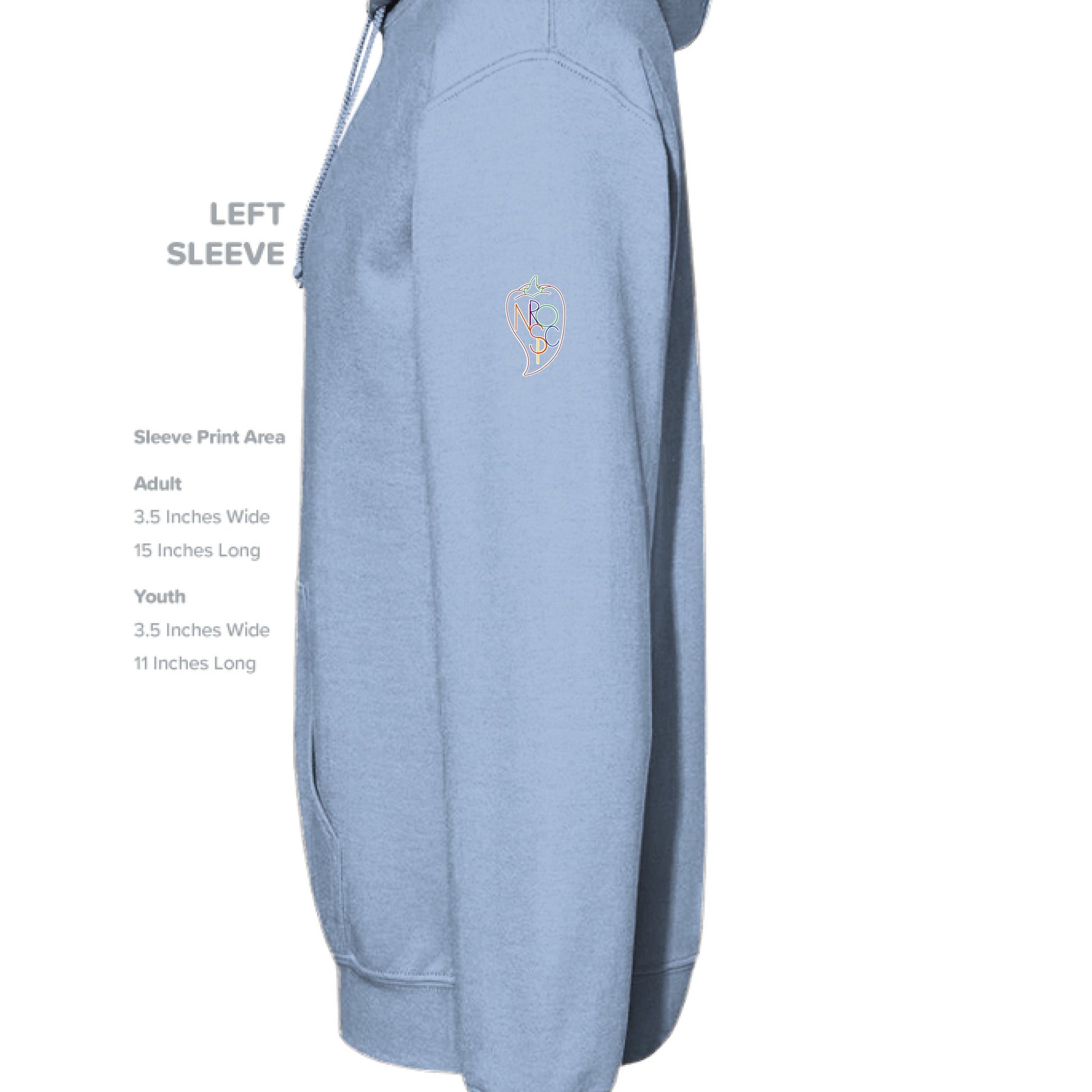 CAROLINA BLUE - SLEEVE_LEFT