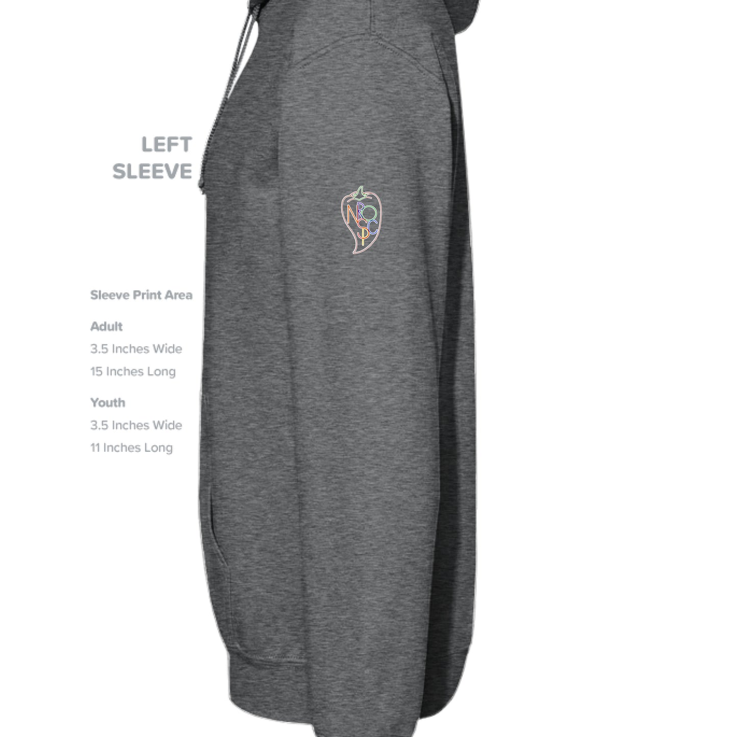 CHARCOAL HEATHER - SLEEVE_LEFT