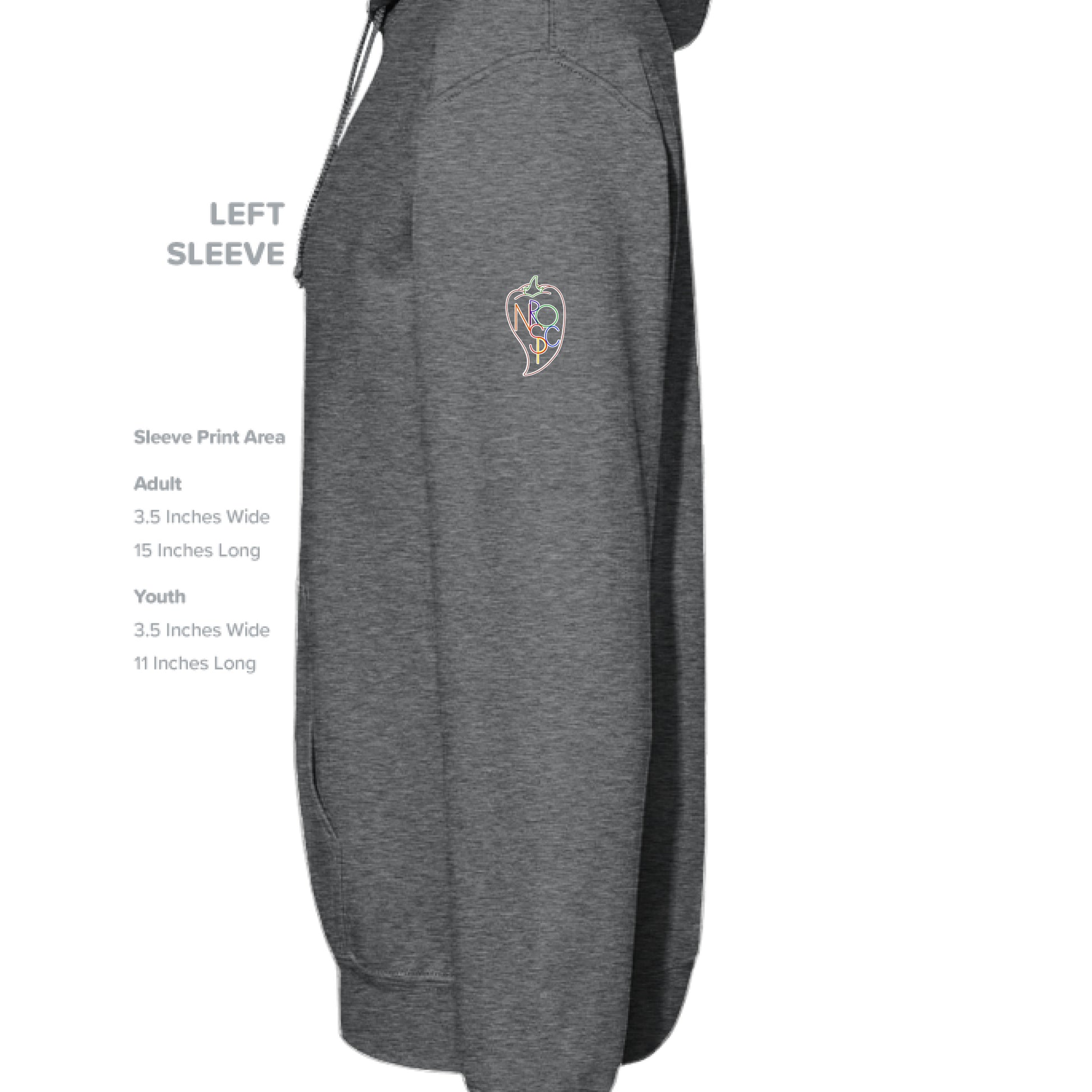 CHARCOAL HEATHER - SLEEVE_LEFT