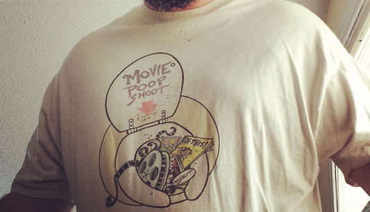 Vintage Graphitti Designs Movie Poop Shoot T-shirt - XL